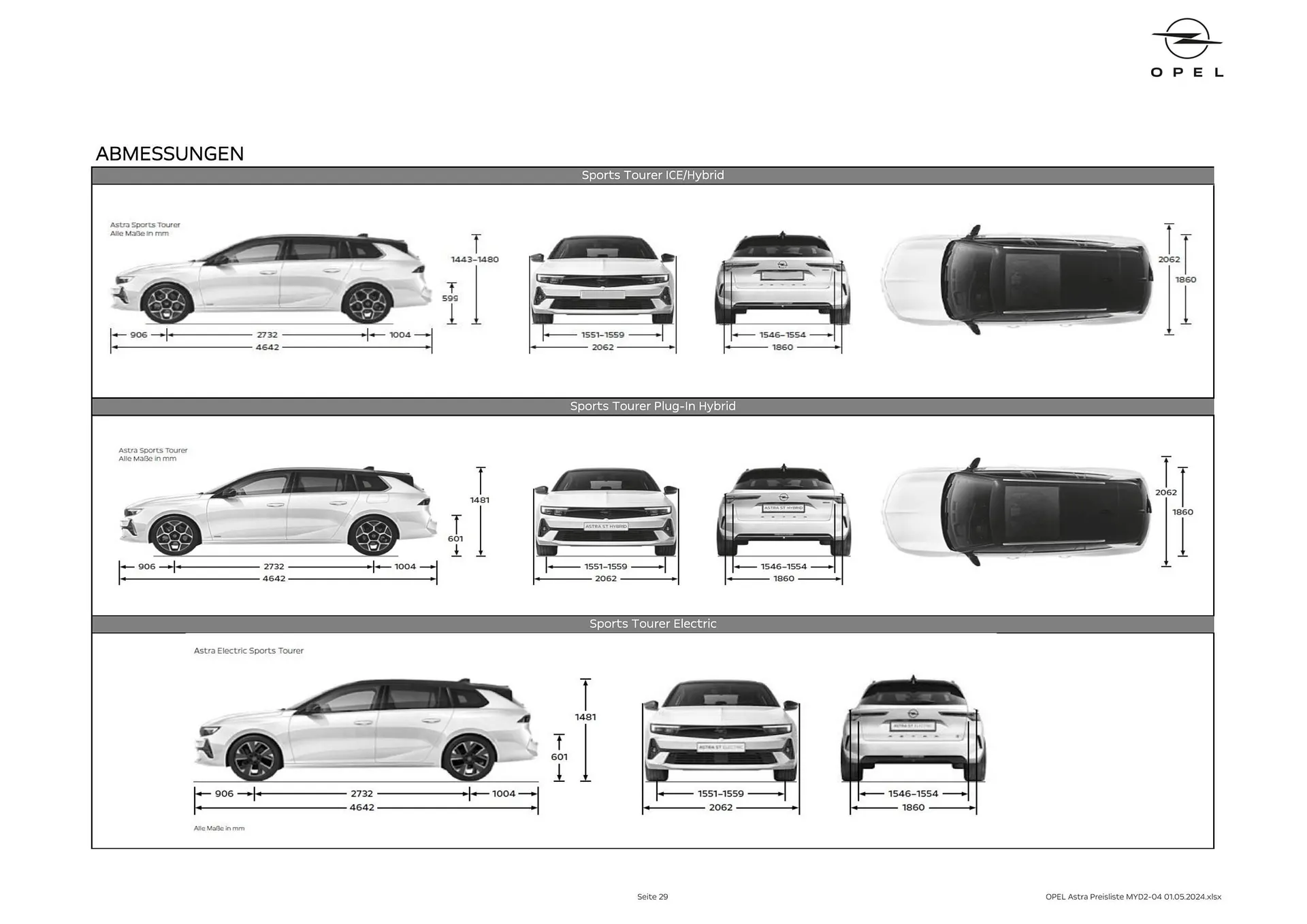 Opel Astra Flugblatt von 16. Mai bis 15. Mai 2025 - Flugblätt seite  29