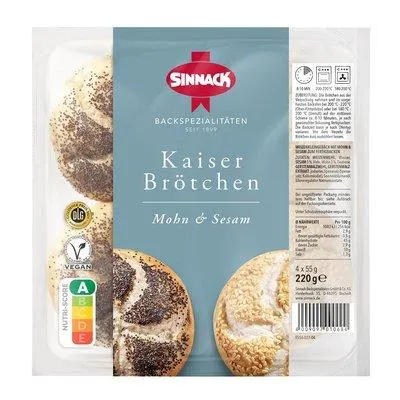 Sinnack Kaiserbrötchen Mohn-Sesam-Mix
