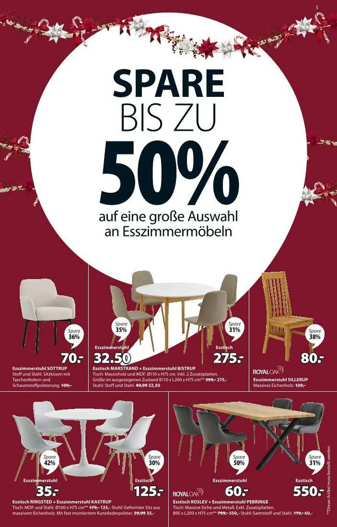 JYSK Flugblatt von 10. Dezember bis 6. Jänner 2026 - Flugblätt seite  5