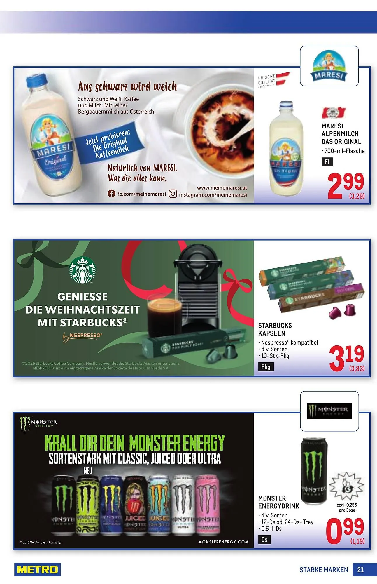 Metro Flugblatt von 11. Dezember bis 7. Jänner 2026 - Flugblätt seite 21