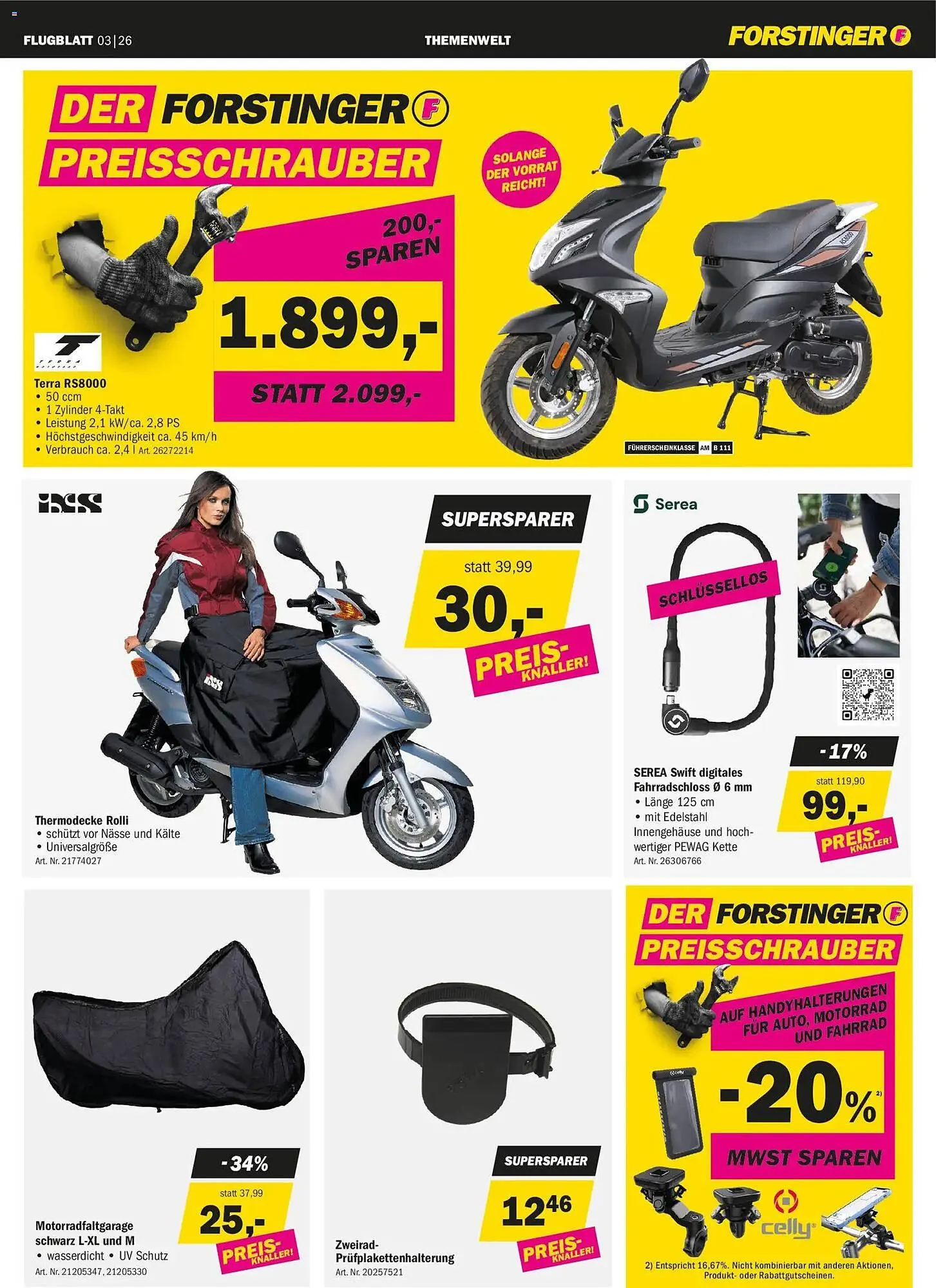 Forstinger Flugblatt von 25. Februar bis 14. März 2026 - Flugblätt seite 9