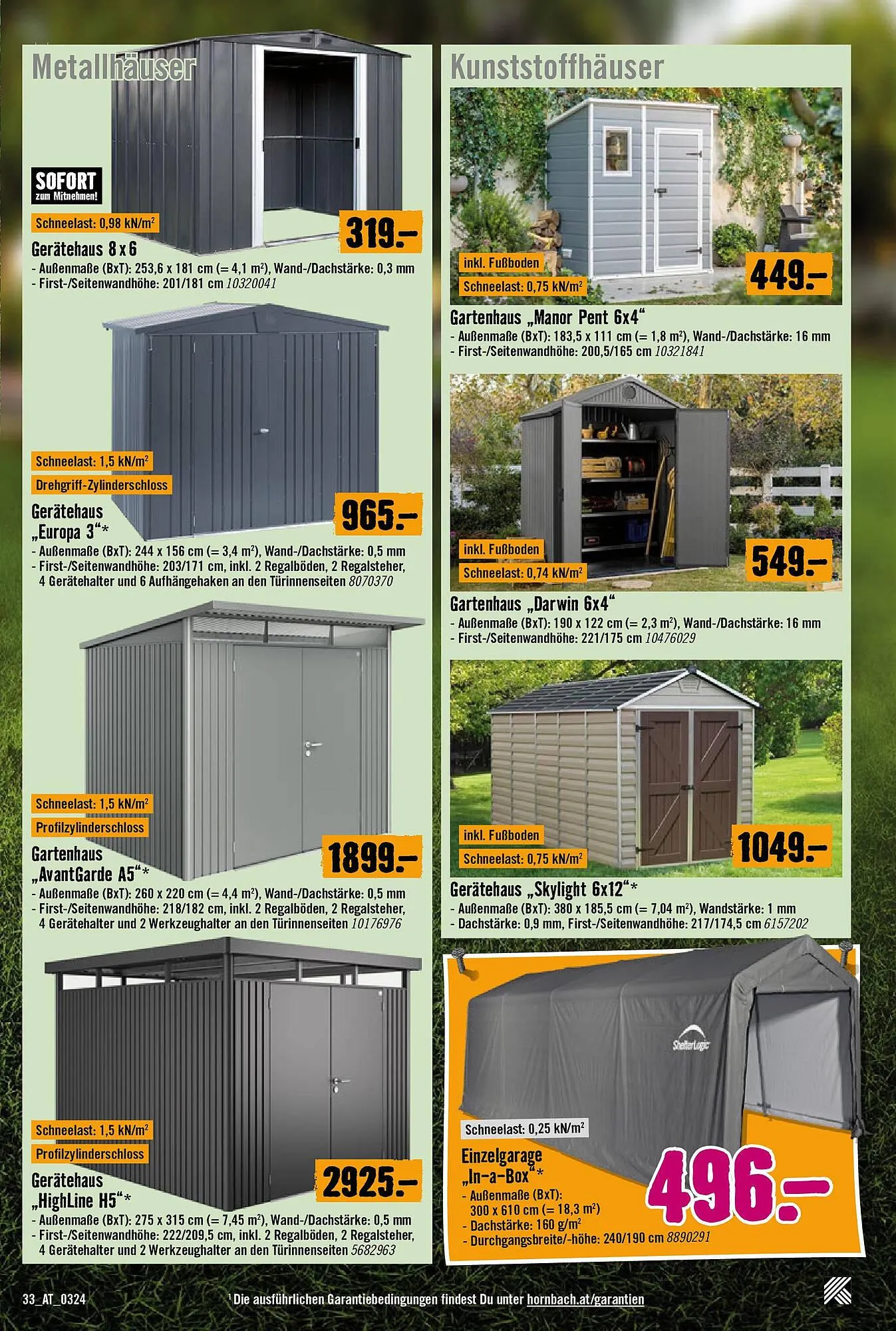 Hornbach Flugblatt von 5. März bis 5. April 2024 - Flugblätt seite 33