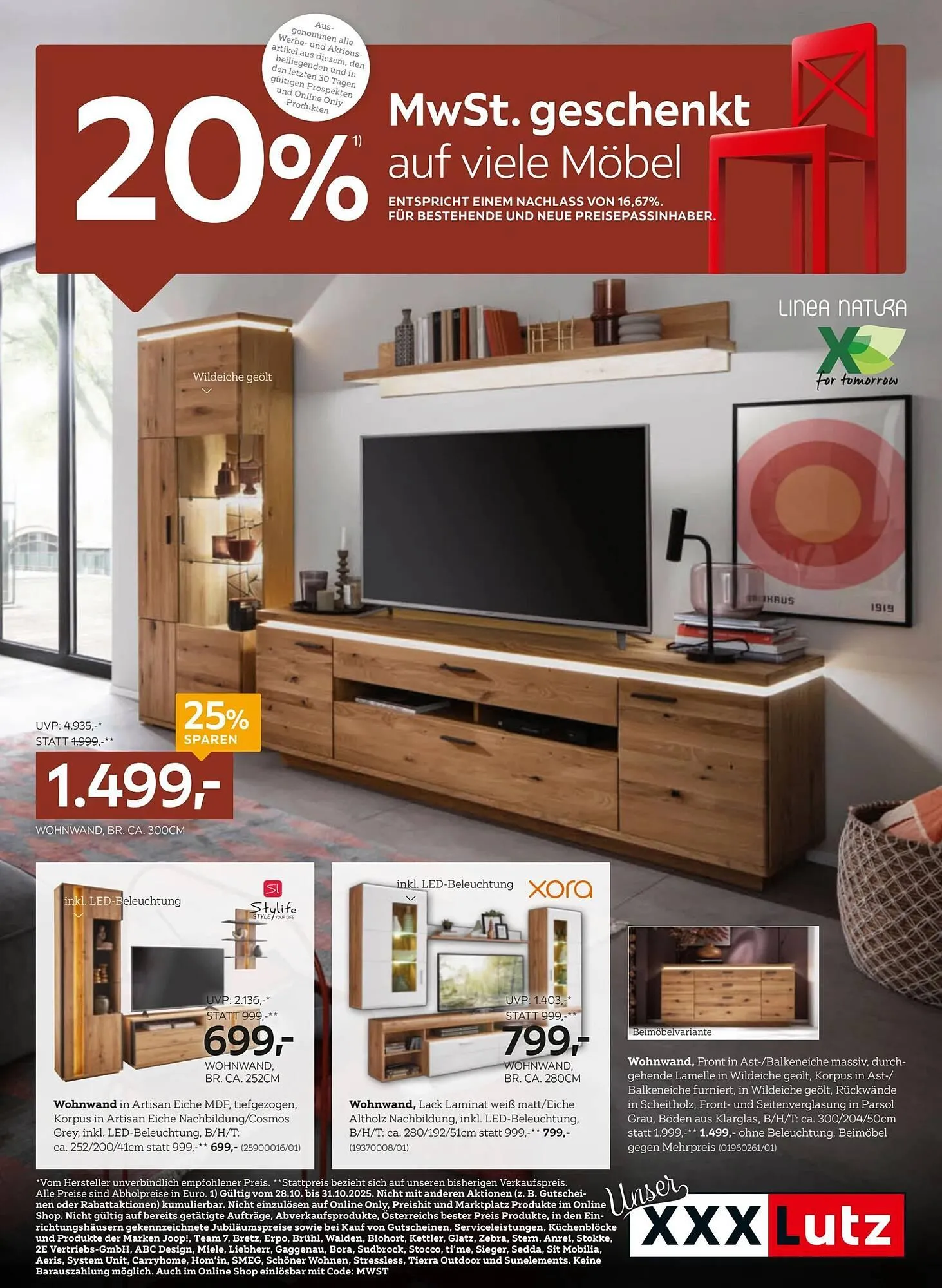 XXXLutz Prospekt von 28. Oktober bis 11. November 2025 - Flugblätt seite  1