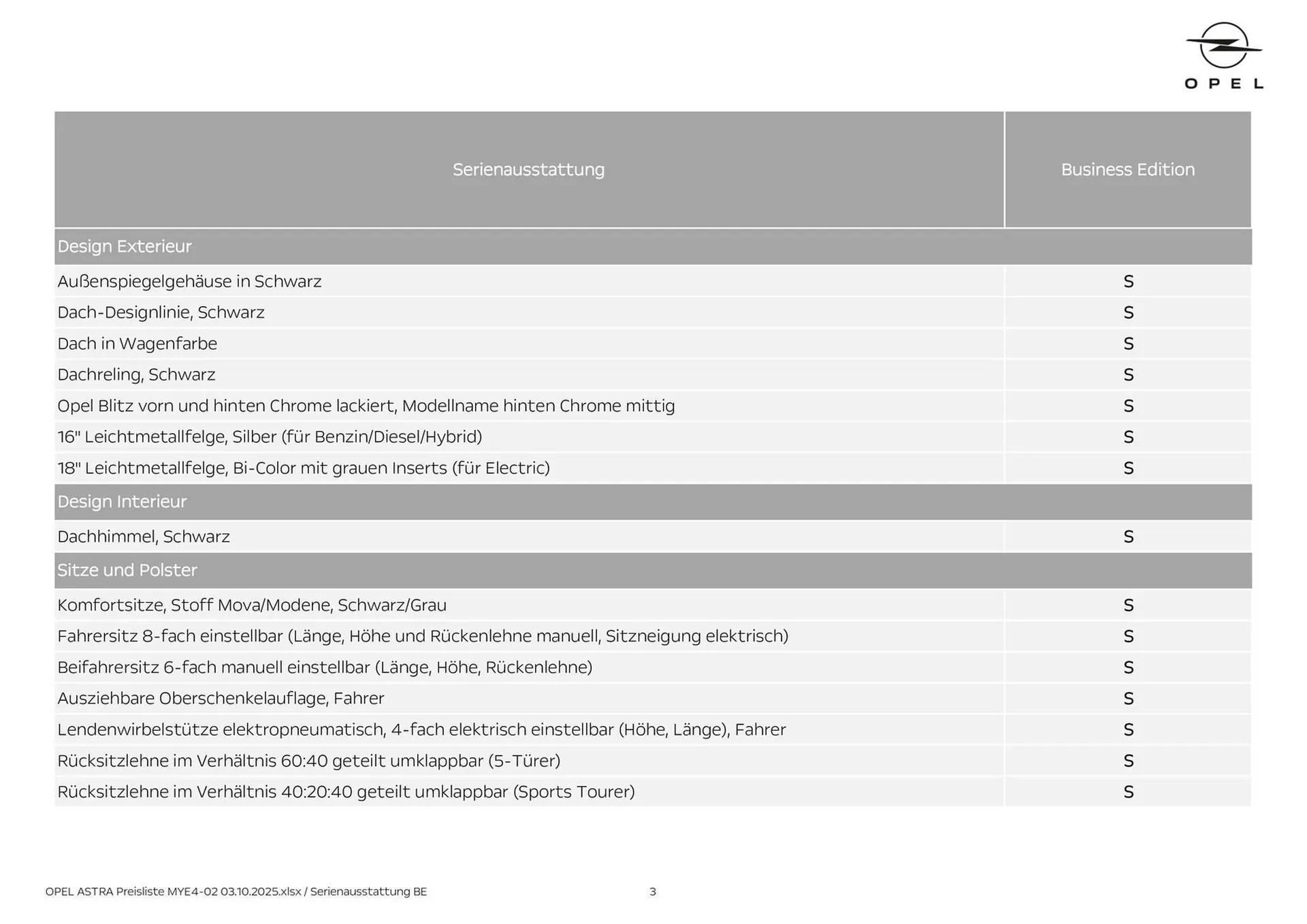 Opel Flugblatt von 3. Oktober bis 18. Februar 2026 - Flugblätt seite  3