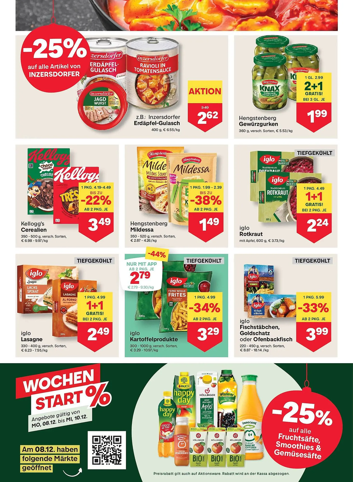 MPreis Flugblatt von 4. Dezember bis 10. Dezember 2025 - Flugblätt seite  8