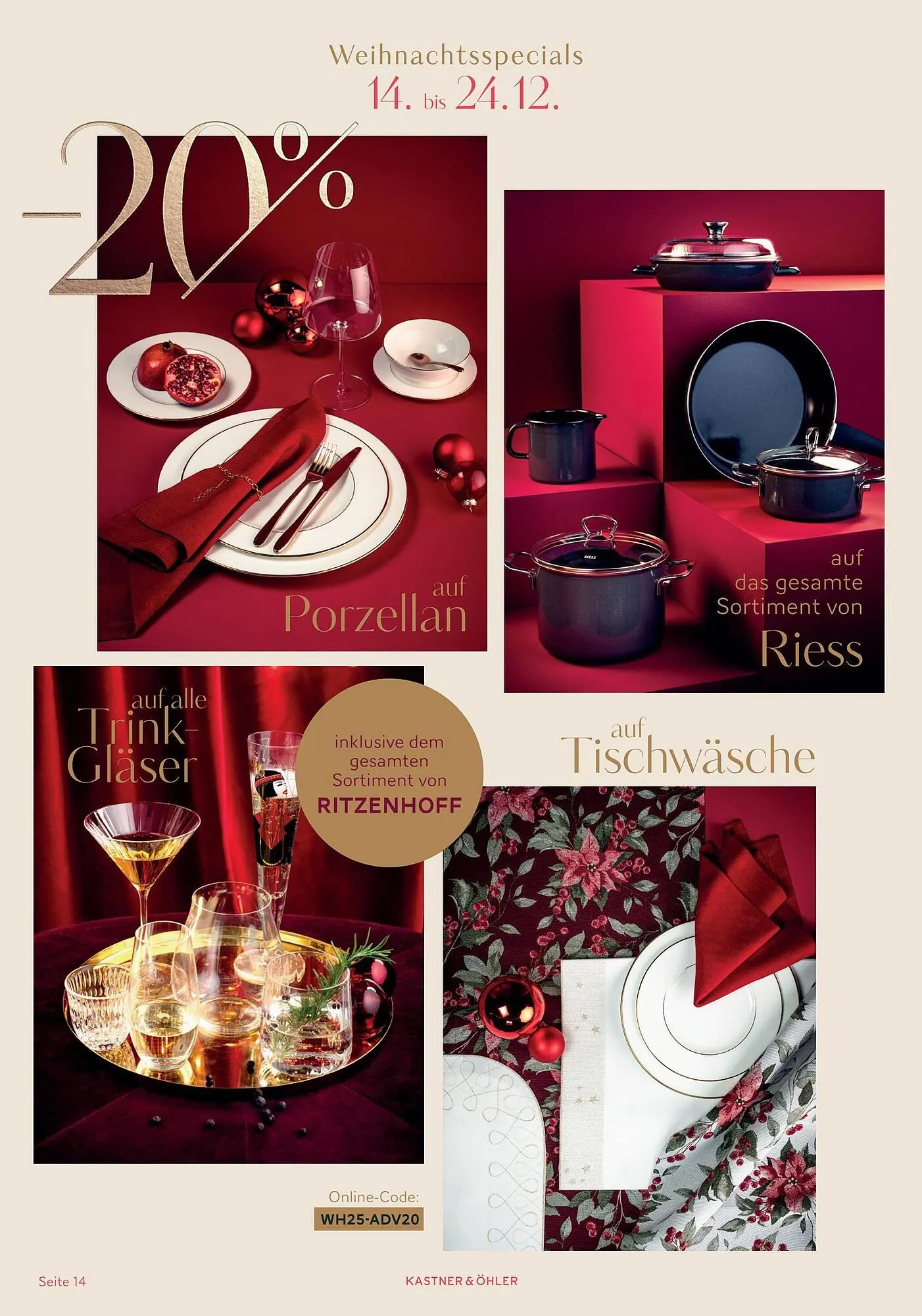 Kastner & Öhler Flugblatt von 10. Dezember bis 31. Dezember 2025 - Flugblätt seite  14