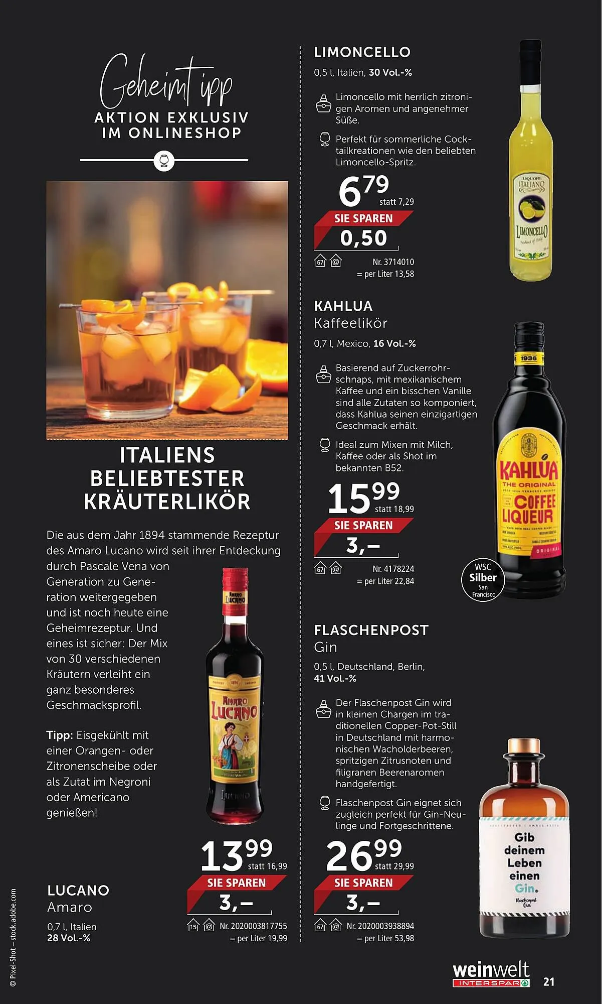 Interspar Flugblatt von 1. September bis 30. September 2023 - Flugblätt seite 21