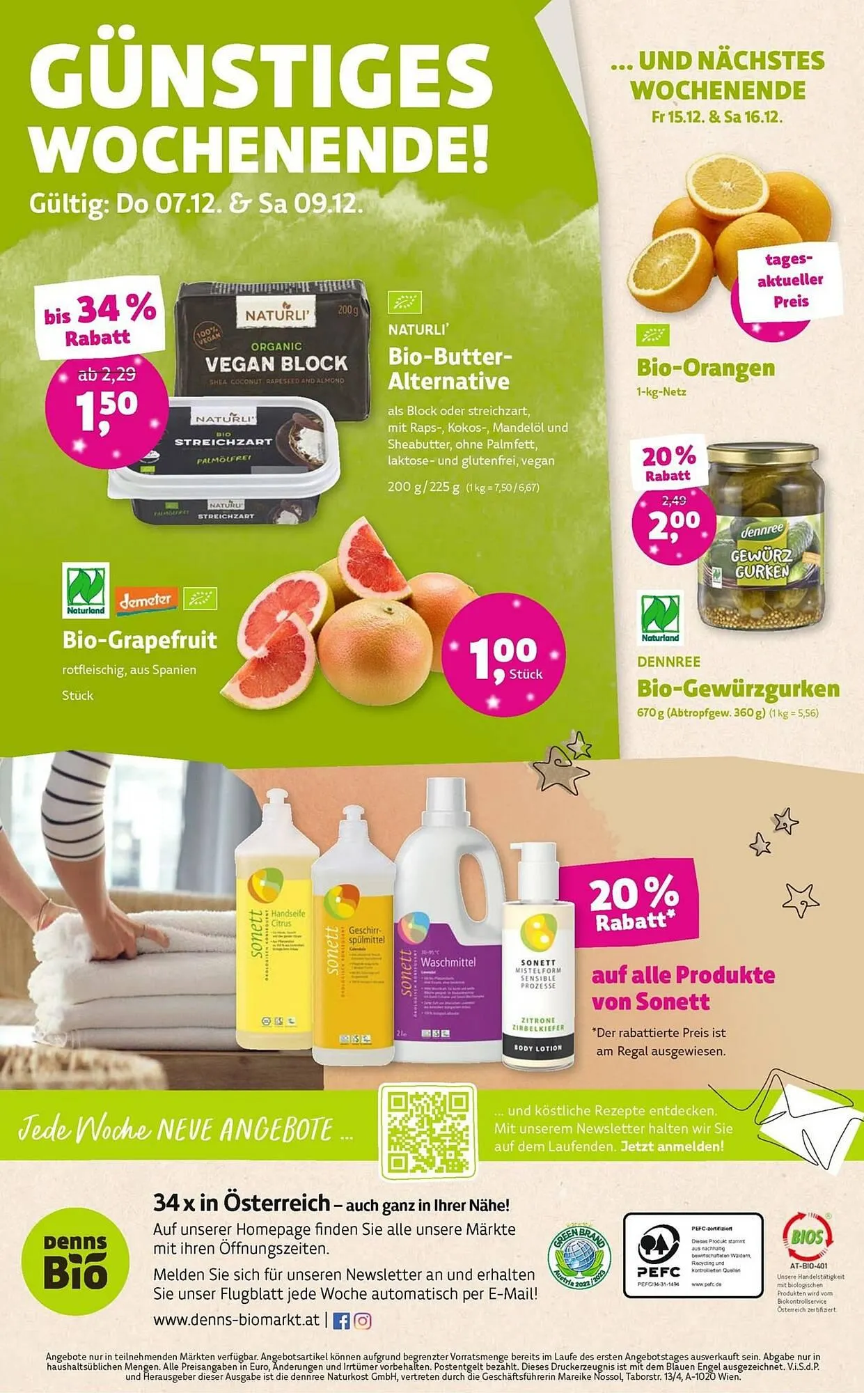 Denn's Biomarkt Flugblatt von 6. Dezember bis 16. Dezember 2023 - Flugblätt seite 12