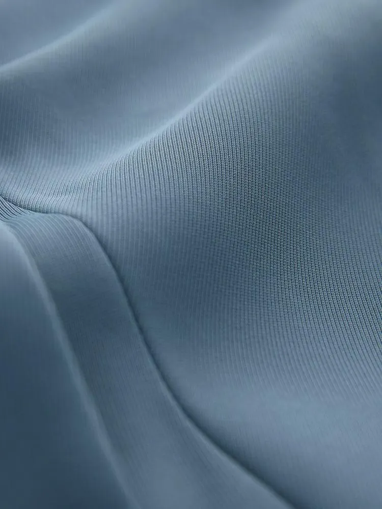 Blau - Entspannter Blazer mit gerafften Ärmeln