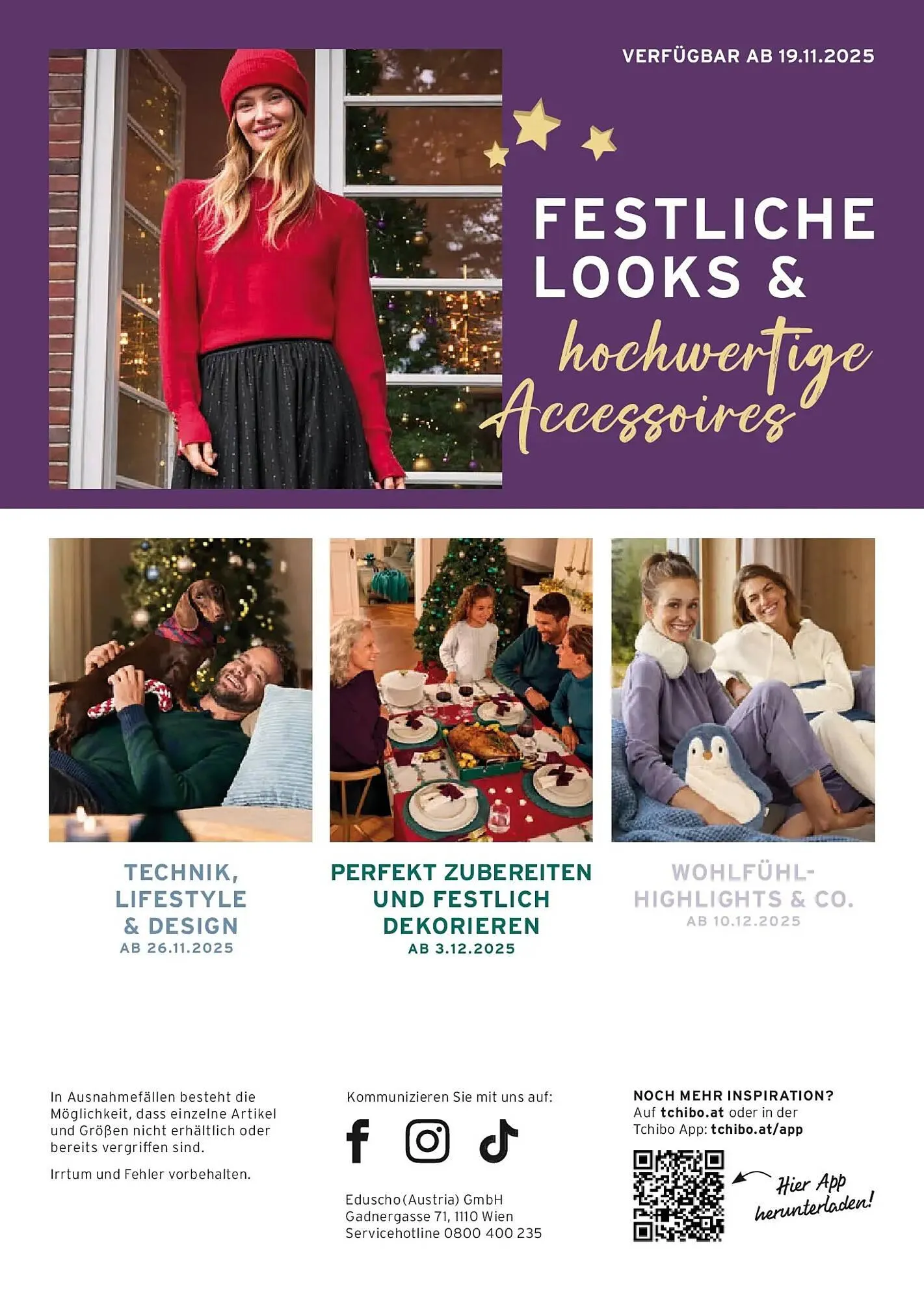 Tchibo Eduscho Flugblatt von 6. November bis 19. November 2025 - Flugblätt seite 43