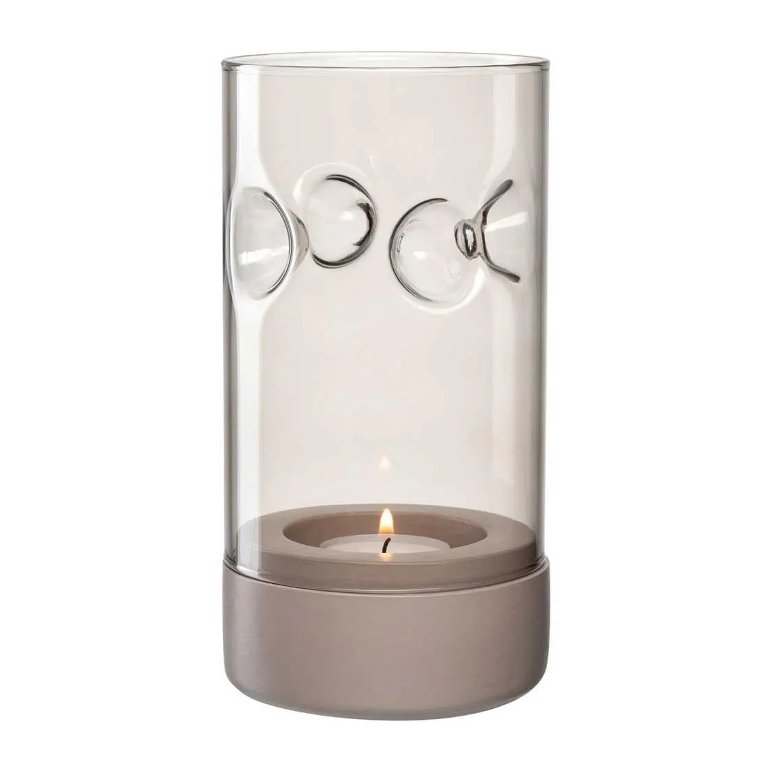 Tischlicht auf Sockel SOLE 19 cm taupe