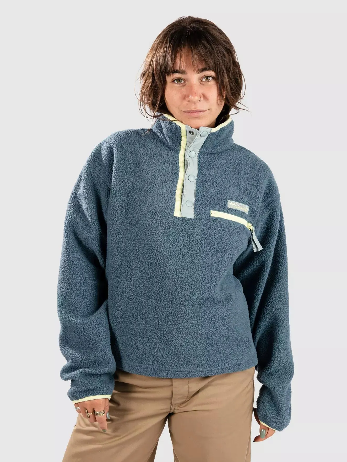Helvetia II Cropped Half Snap Fleece Half-Zip Fleece Pullover