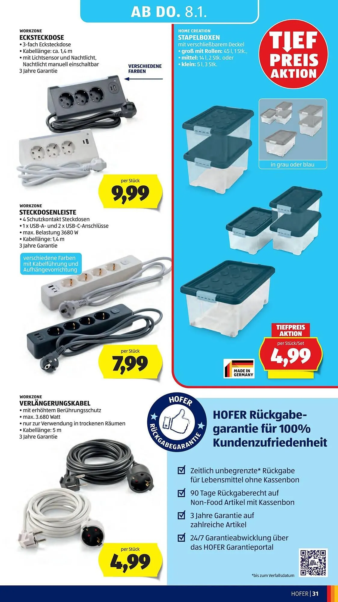 Hofer Flugblatt von 2. Jänner bis 9. Jänner 2026 - Flugblätt seite 35