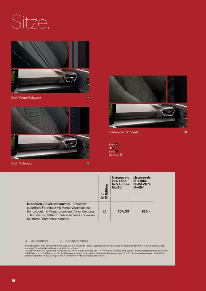 Seat Leon SP Kombi von 12. Februar bis 3. Februar 2026 - Flugblätt seite  16