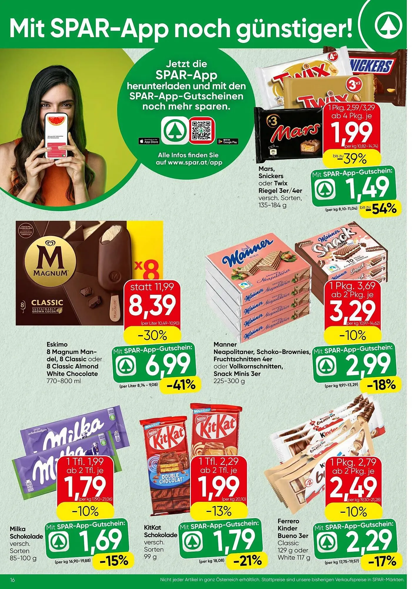 Spar Flugblatt von 9. April bis 22. April 2026 - Flugblätt seite  16