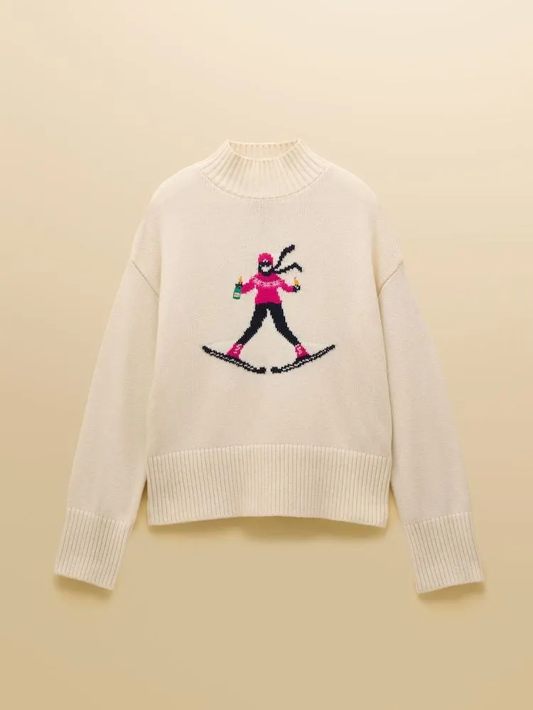 Joules Abigail Ski Intarsia High Neck Jumper