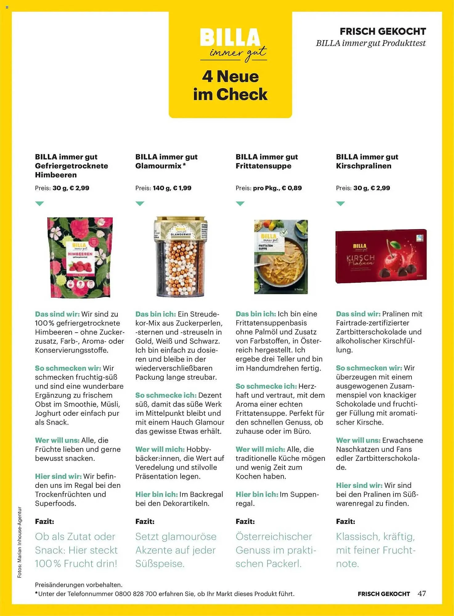 Billa Flugblatt von 1. Dezember bis 31. Dezember 2025 - Flugblätt seite  47