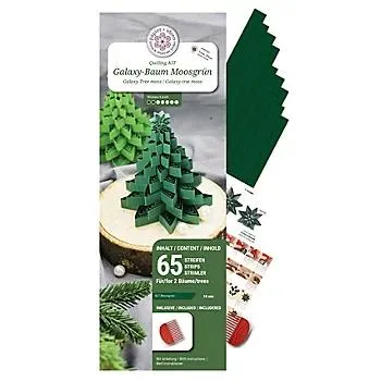 Comb Quilling-Set "Galaxy Baum", grün, für 2 Bäume