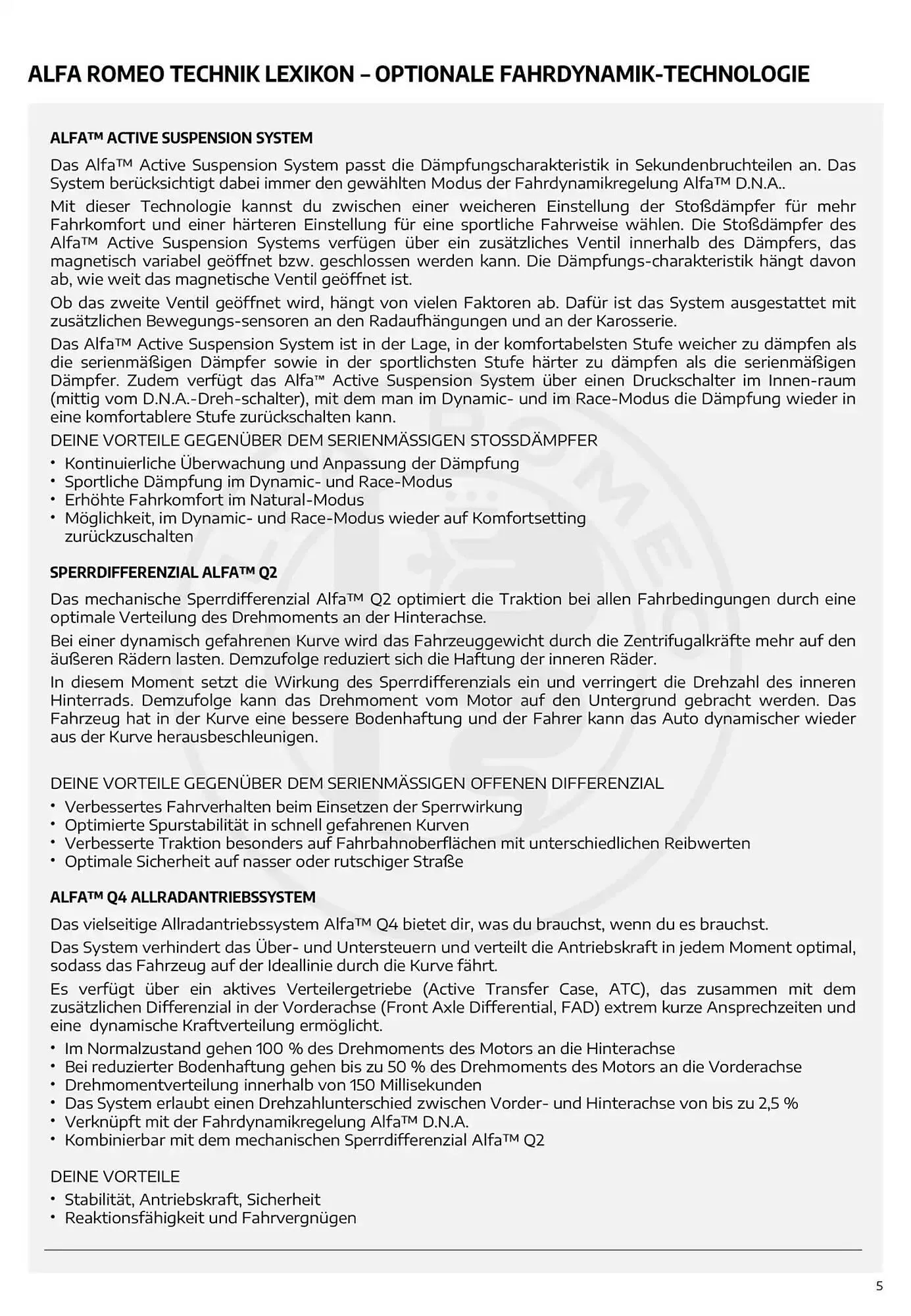 Alfa Romeo Flugblatt von 20. Februar bis 20. Februar 2026 - Flugblätt seite  5