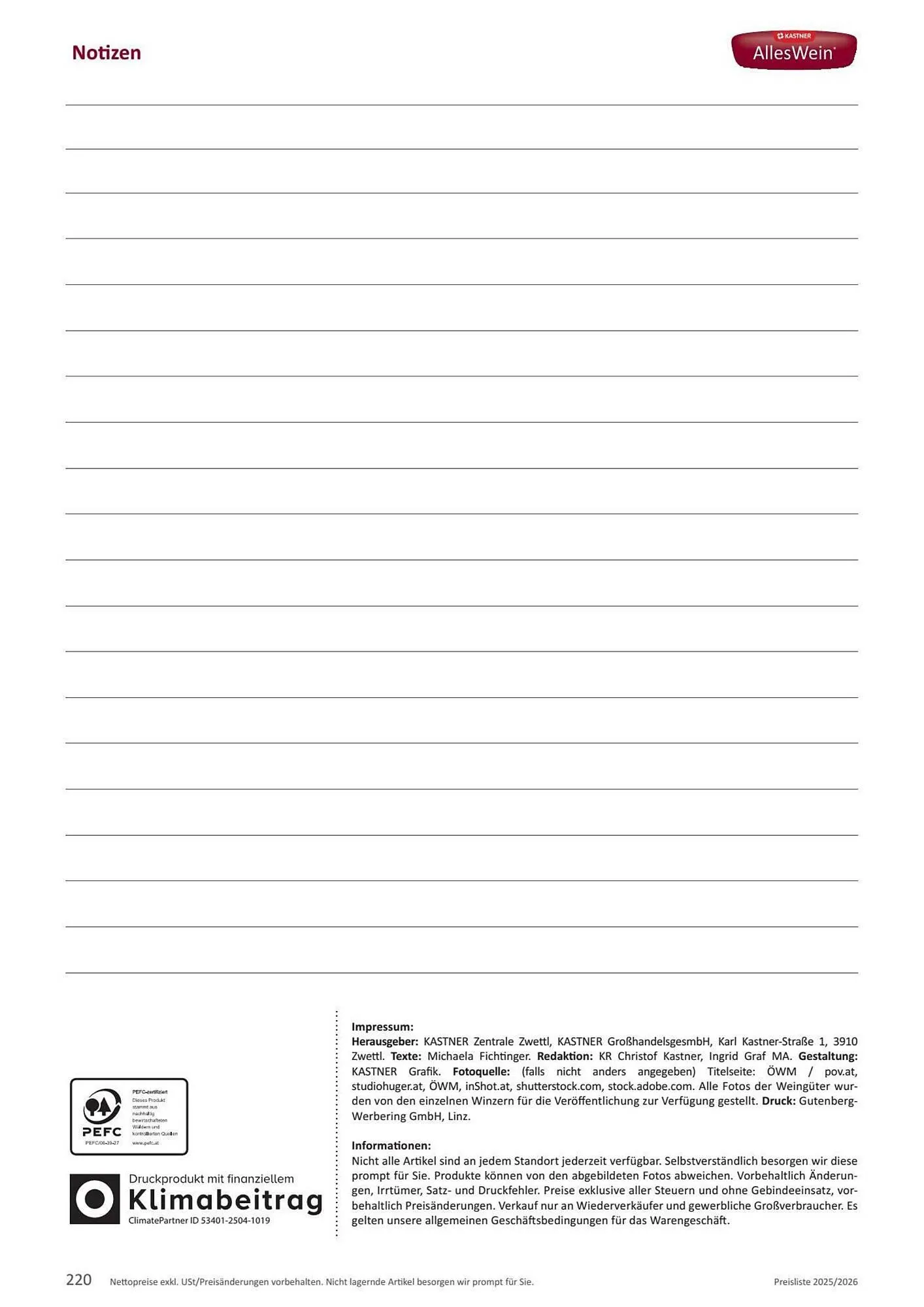 Kastner Flugblatt von 17. Juni bis 31. Dezember 2026 - Flugblätt seite  222