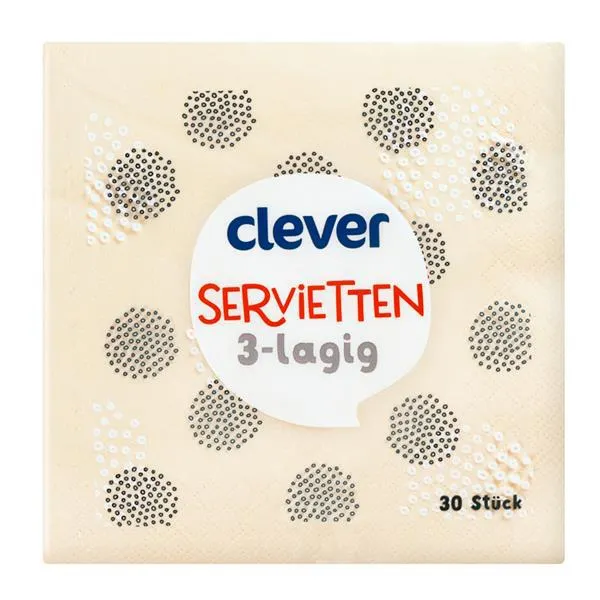 Clever Servietten Creme