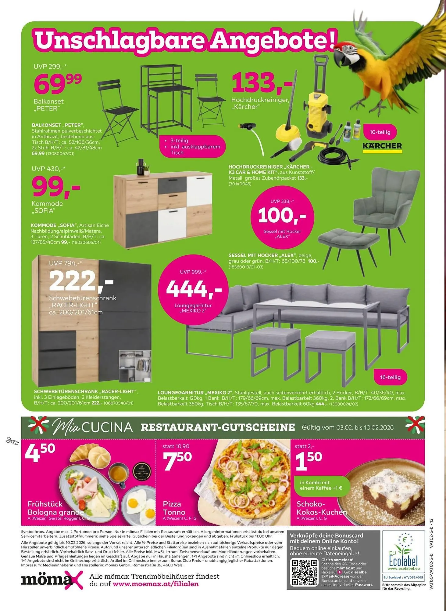 Mömax Flugblatt von 4. Februar bis 10. Februar 2026 - Flugblätt seite  12