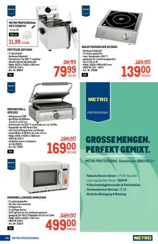 METRO Flugblatt - Metro profi von 20. August bis 2. September 2026 - Flugblätt seite  44