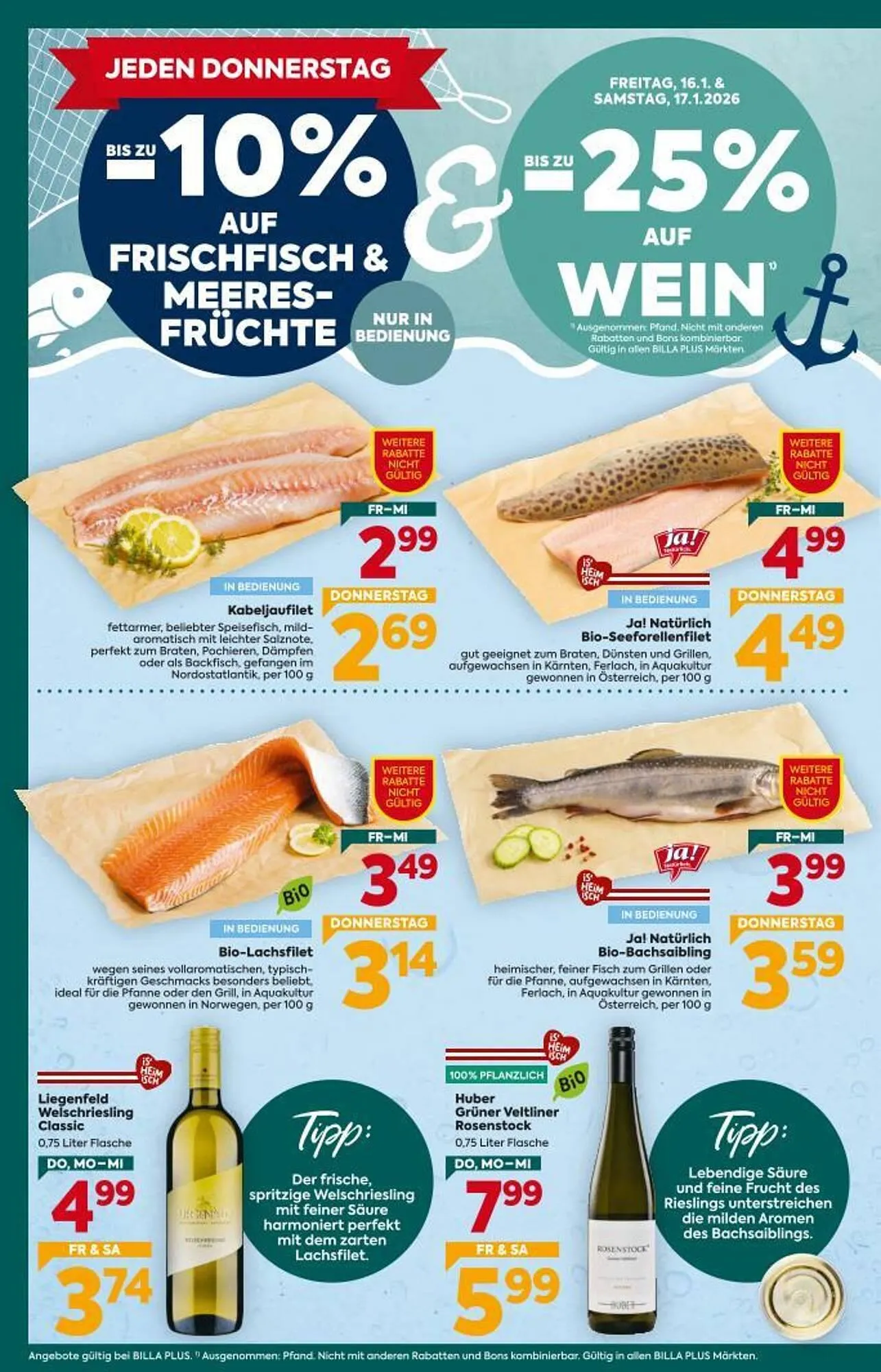 Billa Corso Flugblatt von 15. Jänner bis 21. Jänner 2026 - Flugblätt seite 8