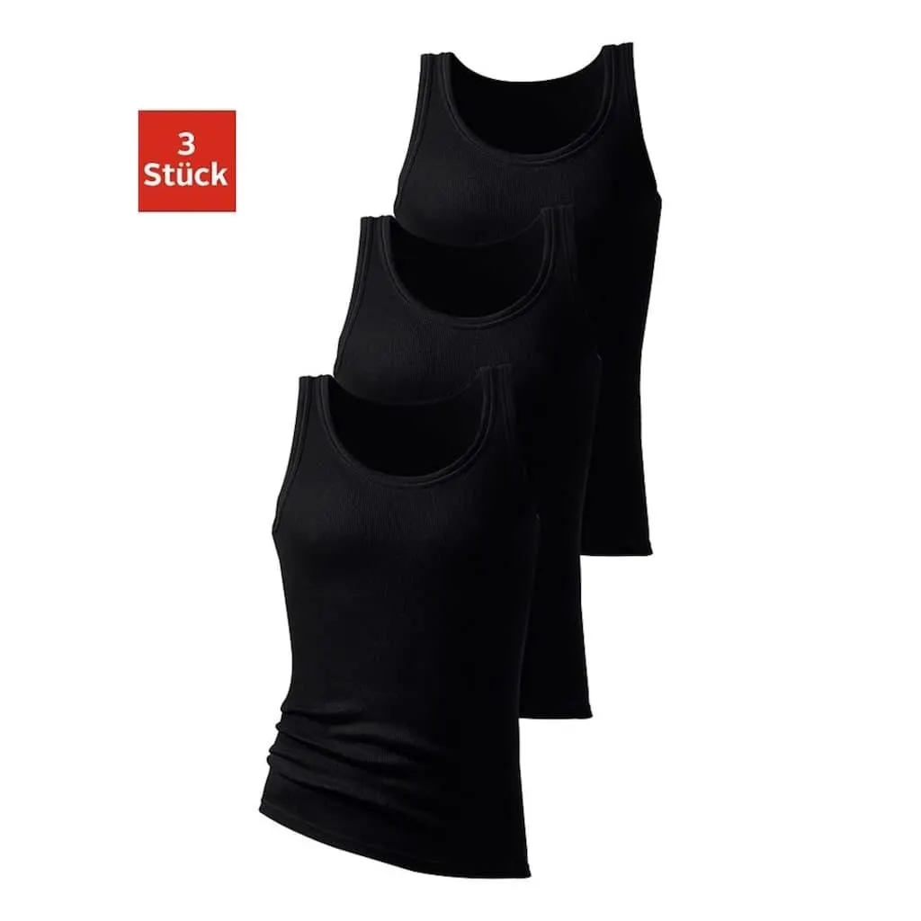 H.I.S Tanktop »Feinripp« Packung, 3 Stk. aus weicher Baumwollqualität