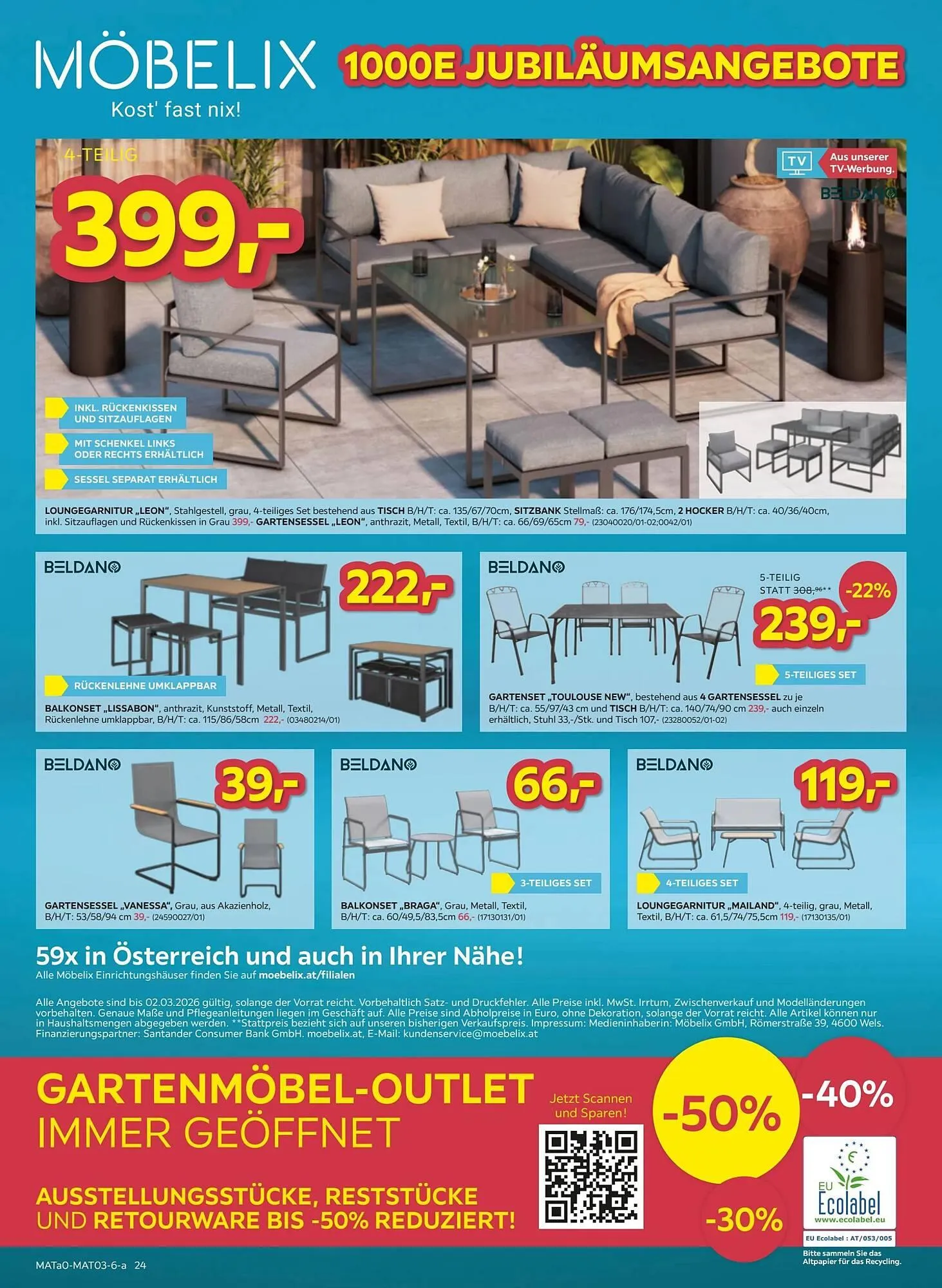 Möbelix Prospekt von 24. Februar bis 2. März 2026 - Flugblätt seite  24