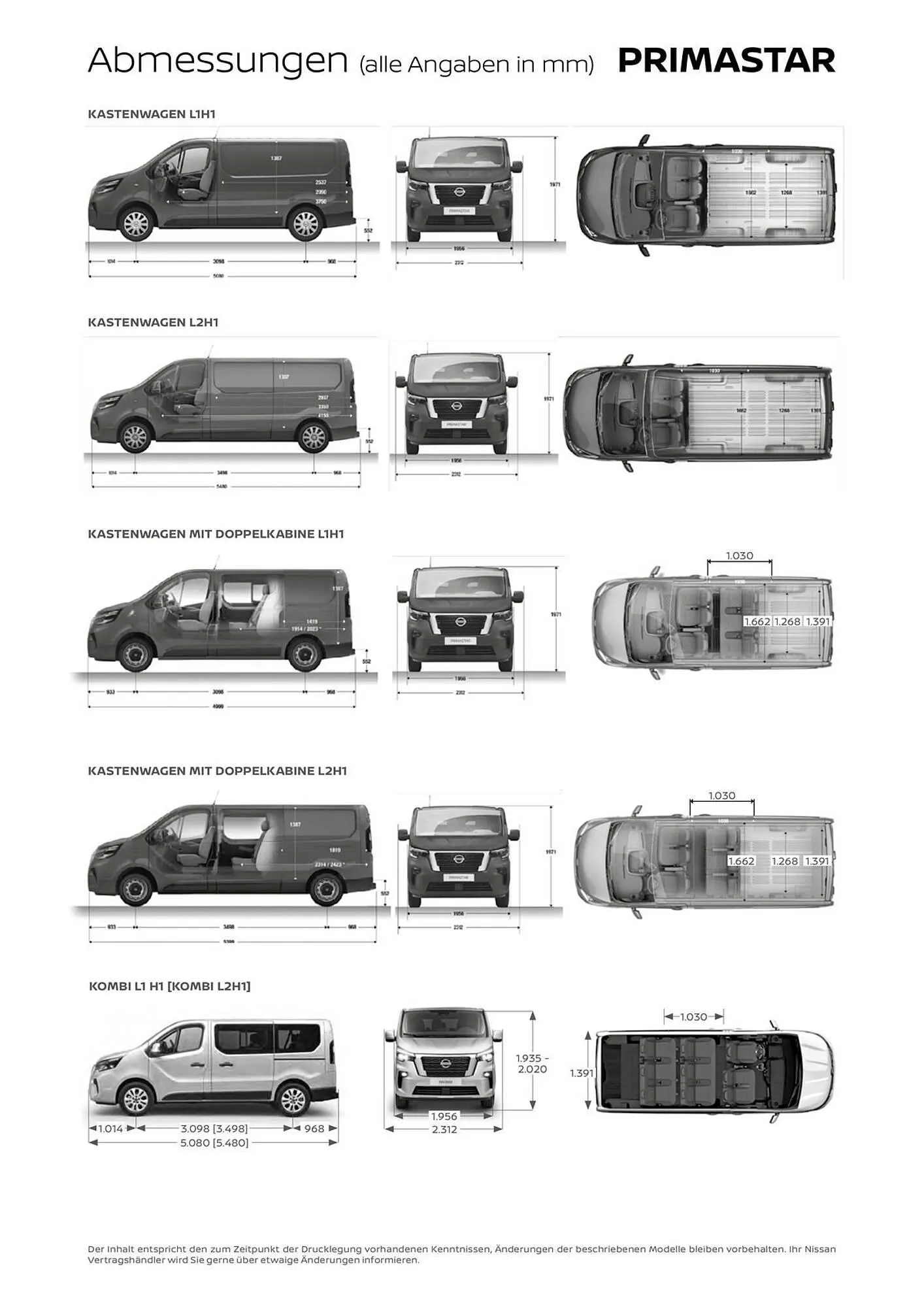 Nissan Primaster Flugblatt von 30. September bis 8. Jänner 2026 - Flugblätt seite 11