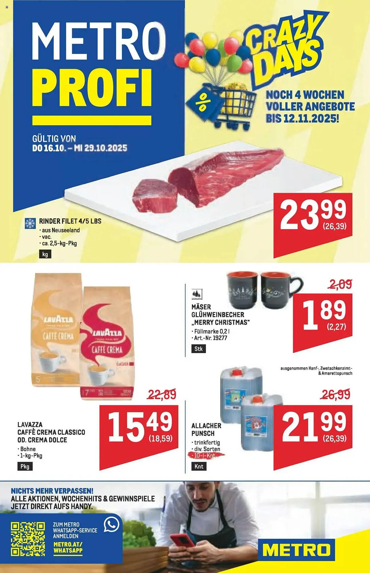 Metro Flugblatt von 16. Oktober bis 29. Oktober 2025 - Flugblätt seite 1