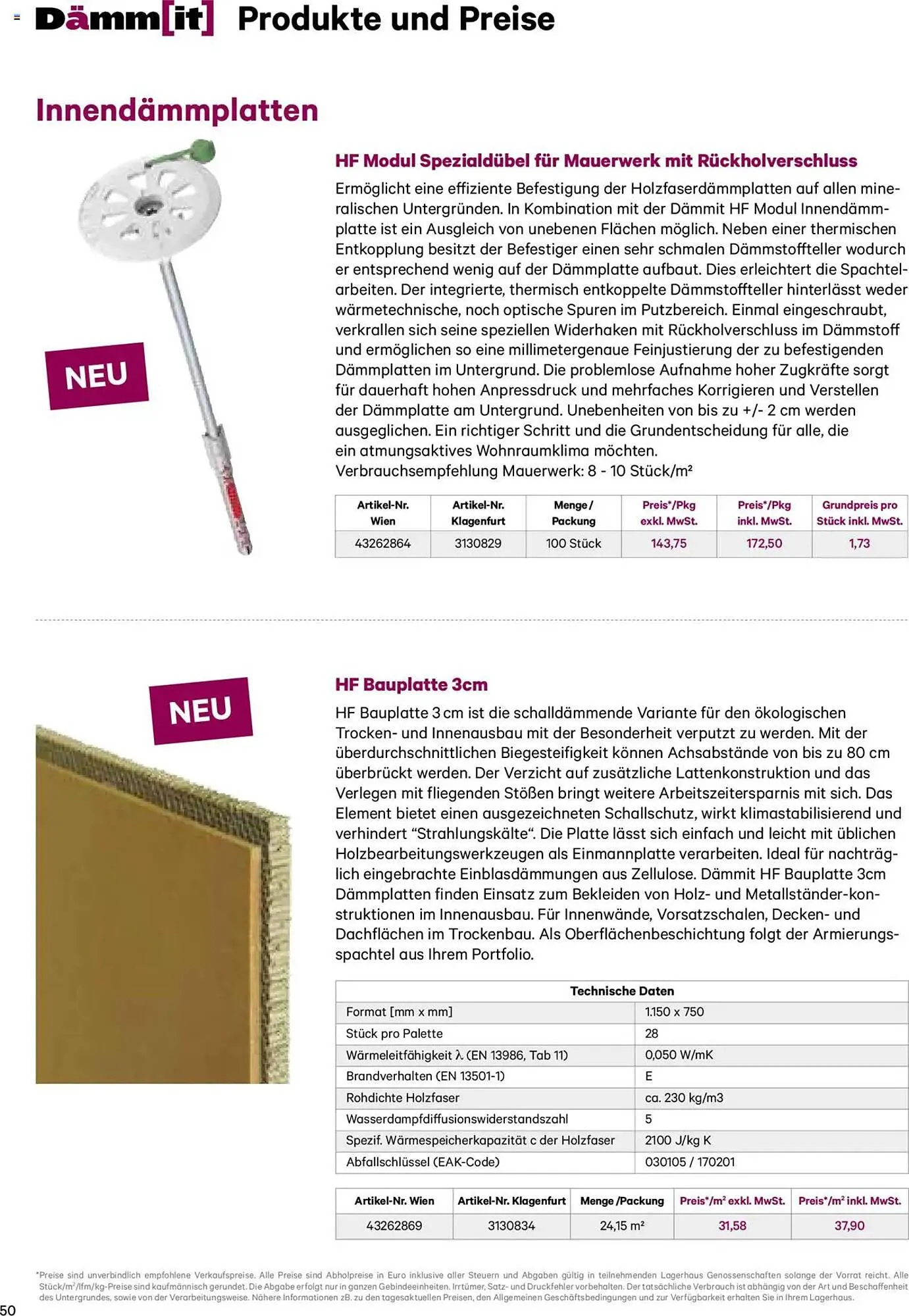 Lagerhaus Flugblatt von 8. Jänner bis 31. Dezember 2025 - Flugblätt seite  50