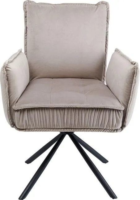 Drehstuhl mit Armlehnen Chelsea Grau