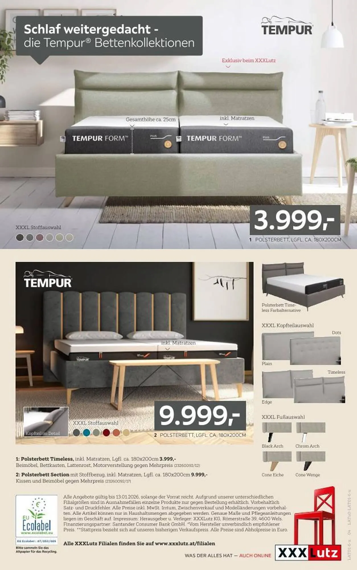 XXXLutz Prospekt von 22. Dezember bis 13. Jänner 2026 - Flugblätt seite  4