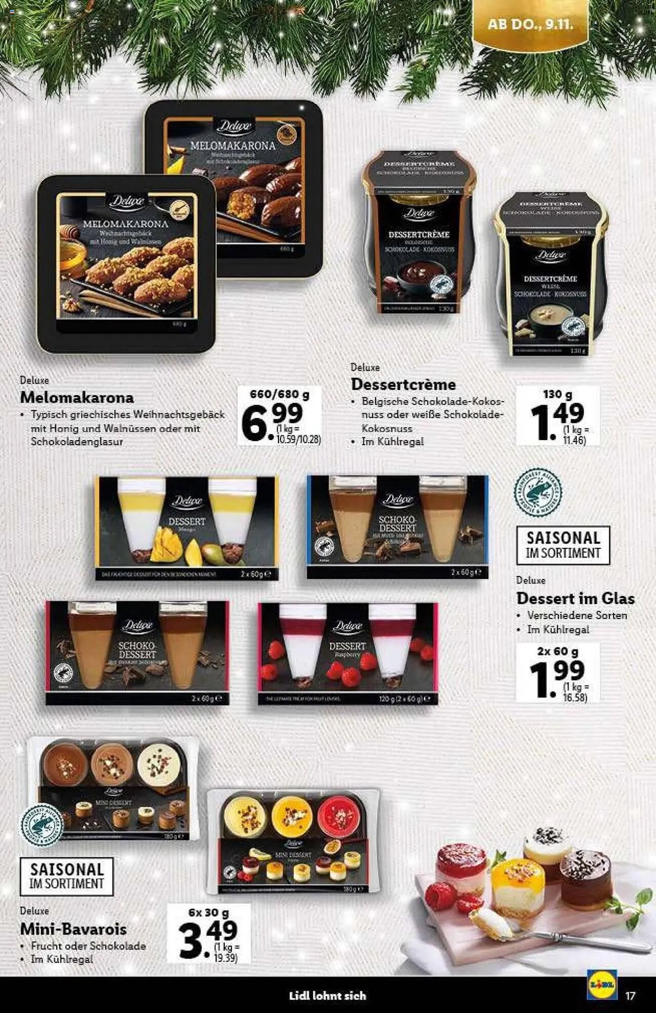 Lidl Flugblatt von 9. November bis 21. Dezember 2023 - Flugblätt seite 17
