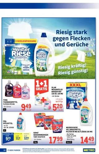METRO Flugblatt Food - Starke Marken von 17. September bis 30. September 2026 - Flugblätt seite  30