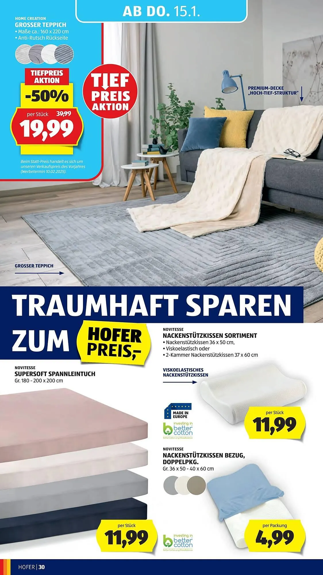 Hofer Flugblatt von 9. Jänner bis 15. Jänner 2026 - Flugblätt seite  34