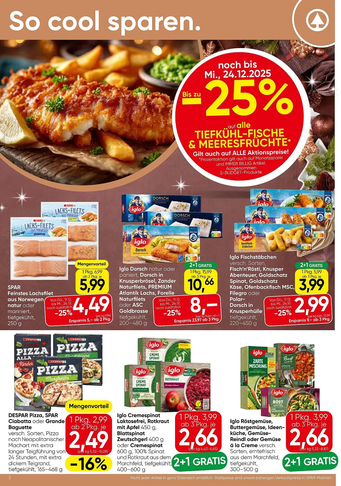 Spar Flugblatt von 11. Dezember bis 17. Dezember 2025 - Flugblätt seite 2