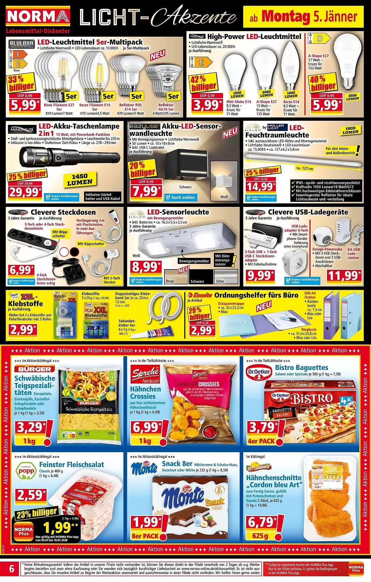 Norma Prospekt von 5. Jänner bis 11. Jänner 2026 - Flugblätt seite  6