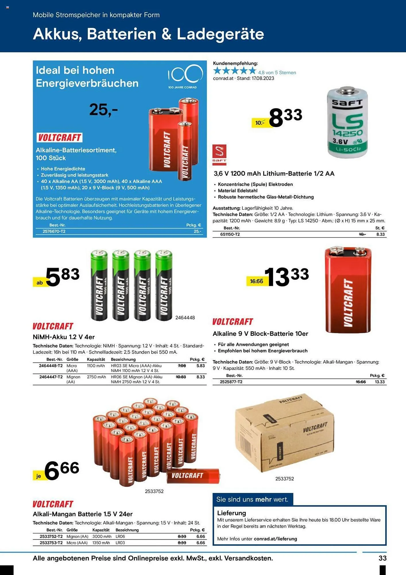 Conrad Flugblatt von 4. September bis 22. Oktober 2023 - Flugblätt seite  35