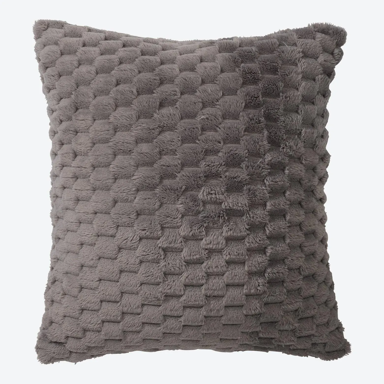 Kissenhülle mit flauschigem Material, ca. 40x40 cm