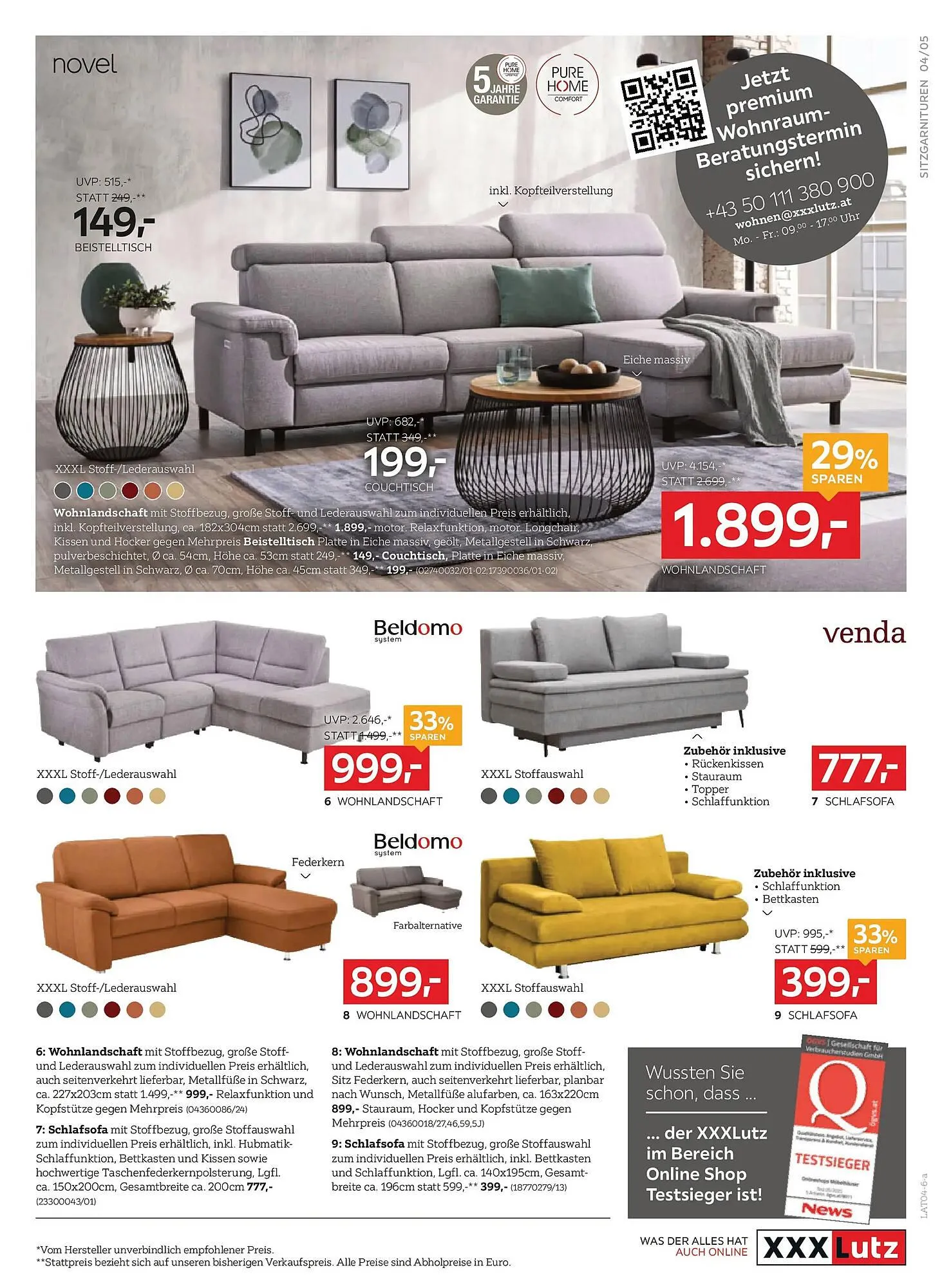 XXXLutz Prospekt von 7. April bis 14. April 2026 - Flugblätt seite  5