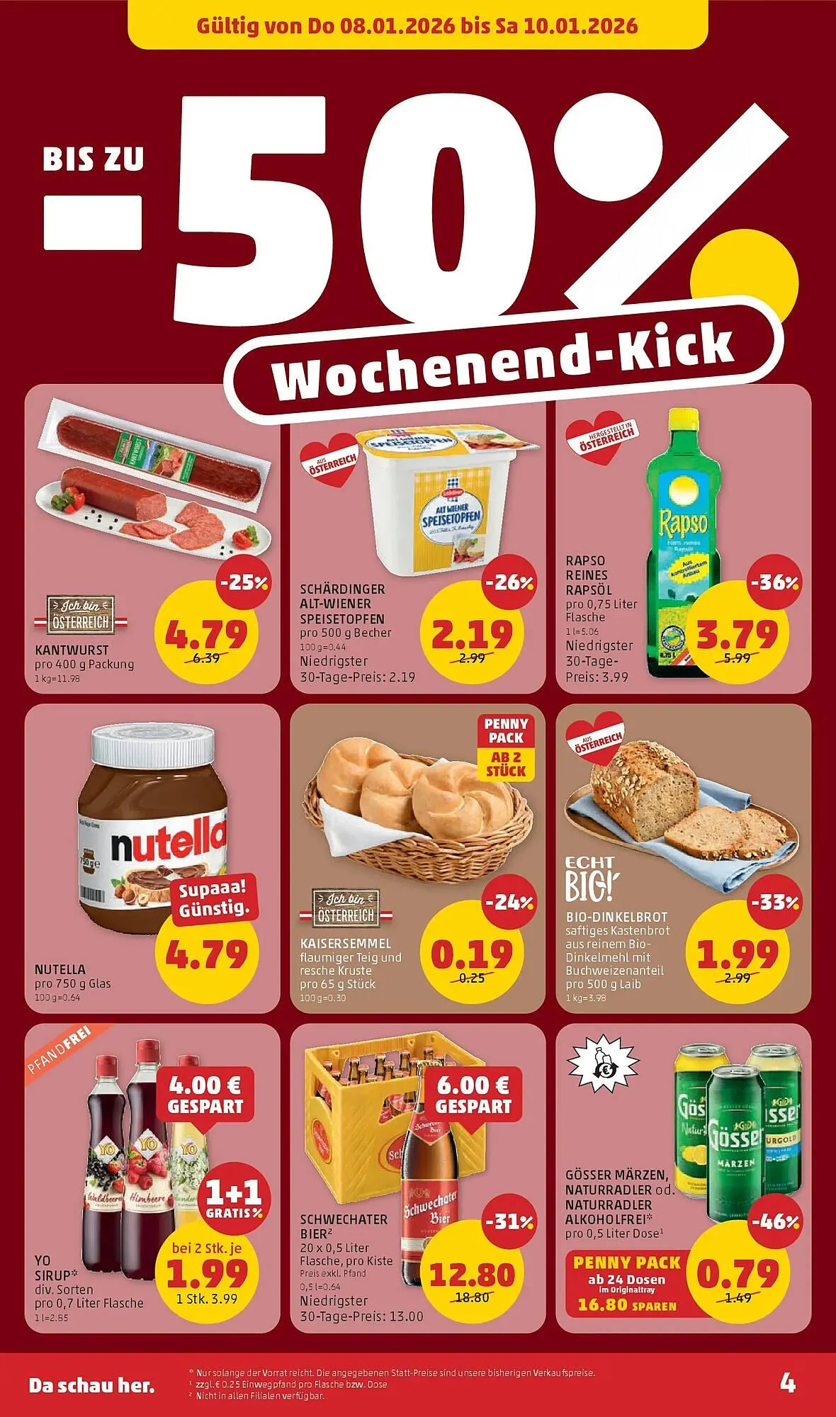 PENNY Flugblatt von 8. Jänner bis 14. Jänner 2026 - Flugblätt seite 4