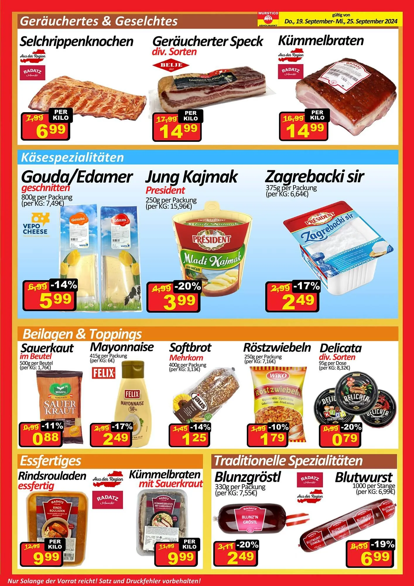 Wurstico Flugblatt von 19. September bis 25. September 2024 - Flugblätt seite 3