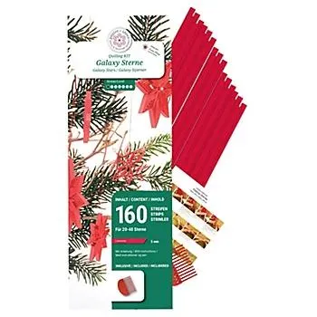Quilling-Set "Galaxy Stars", rot, für 20–40 Sterne