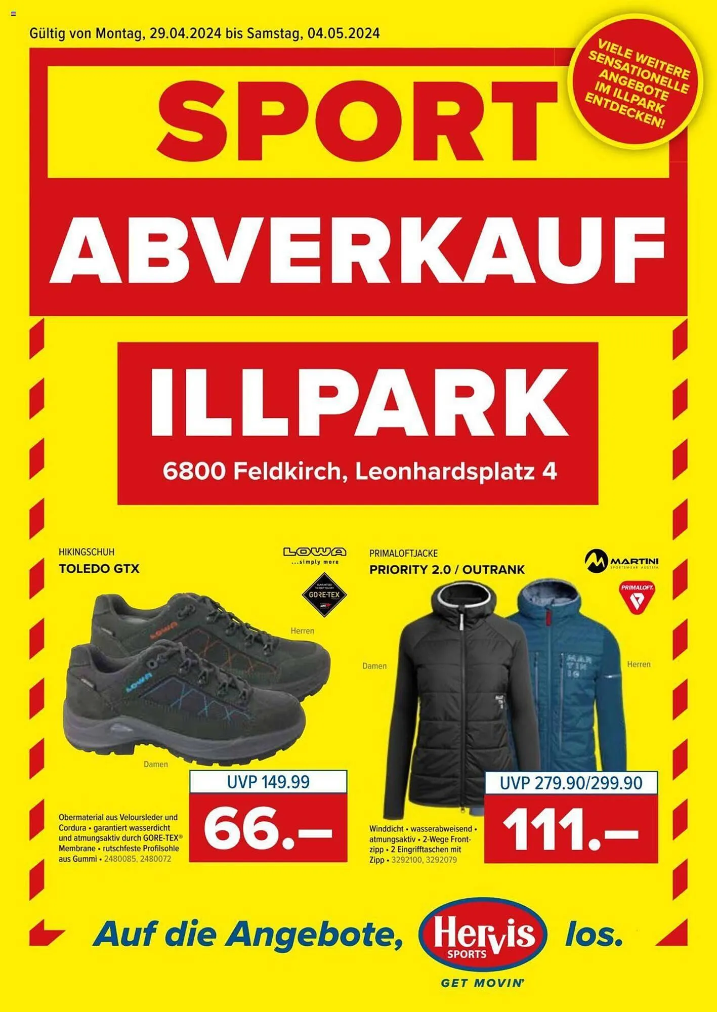 Hervis Flugblatt - 1