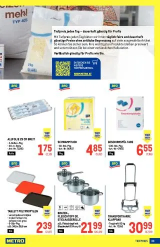 METRO Flugblatt Food - Metro Profi von 3. September bis 16. September 2026 - Flugblätt seite 33