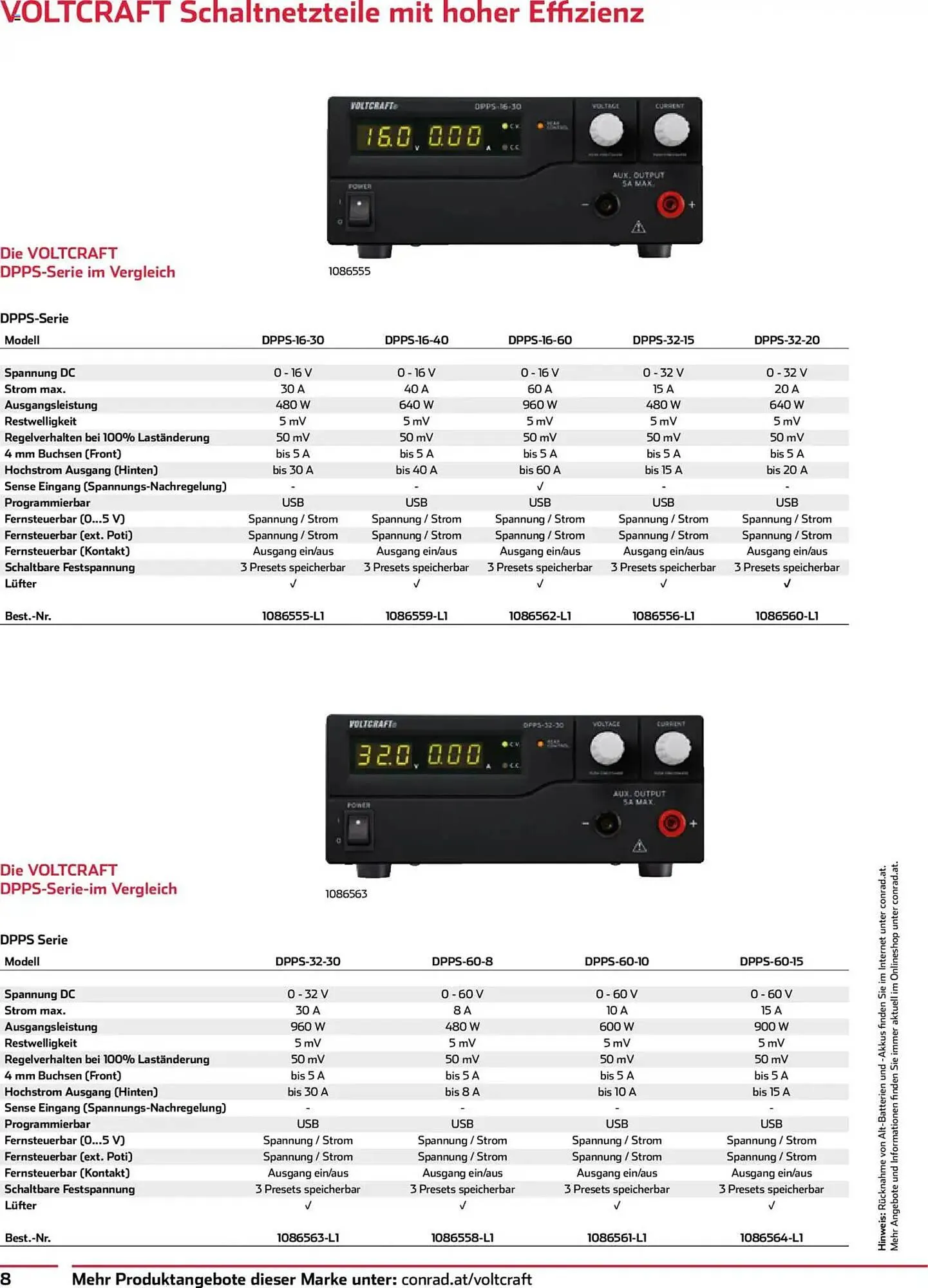 Conrad Katalog von 1. Oktober bis 30. November 2025 - Flugblätt seite  8