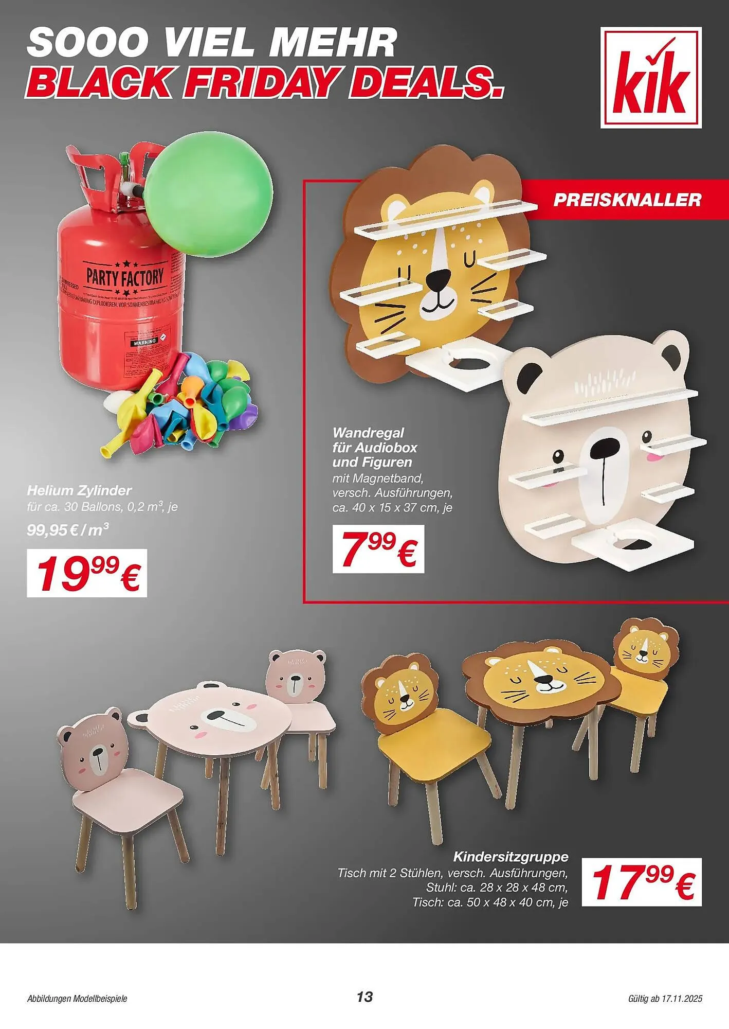 KiK Prospekt von 17. November bis 8. Dezember 2025 - Flugblätt seite  13